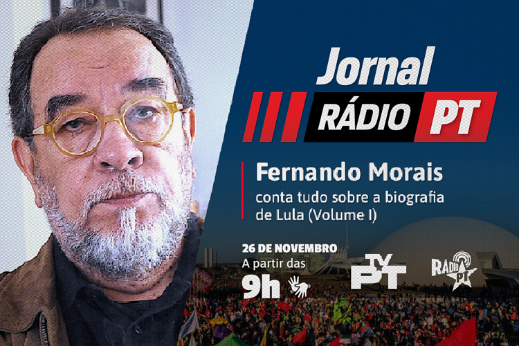 Nesta sexta, 9h, Jornal Rádio PT traz entrevista com Fernando Morais