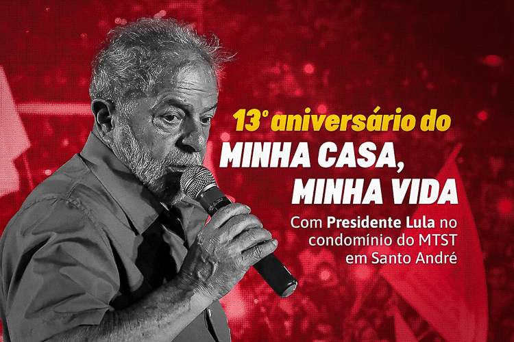 Lula visita condomínio do MTST em Santo André, nesta sexta (25)