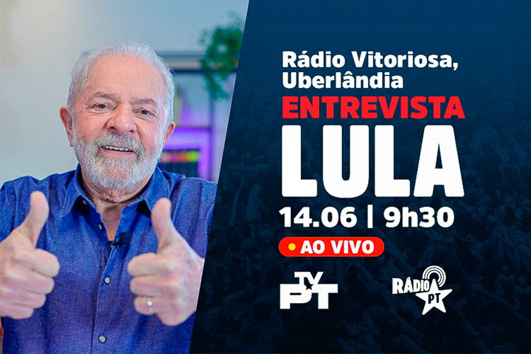 Lula concede entrevista a rádio de Uberlândia (MG) nesta terça, 9h30
