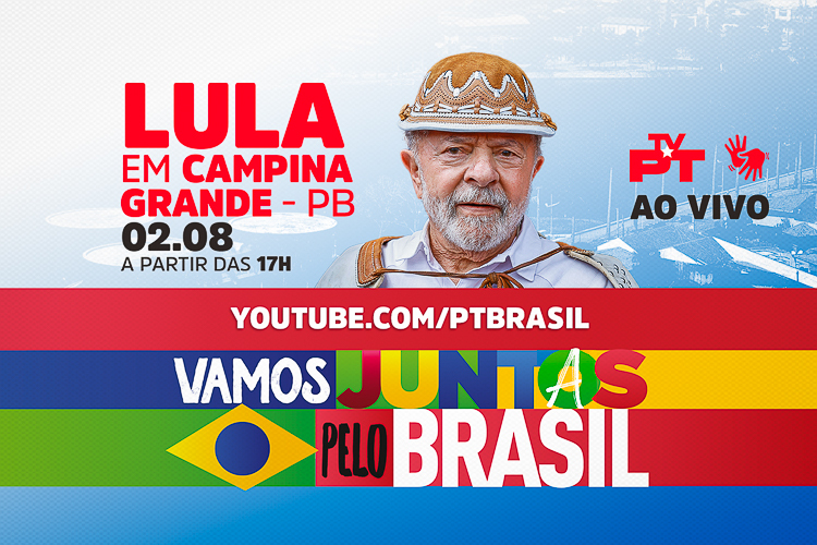 Lula participa de ato em Campina Grande (PB) nesta terça; assista aqui