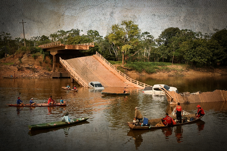 Descaso com a infraestrutura: pontes desabam no Amazonas por falta de manutenção