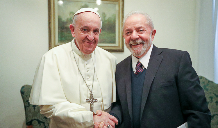 Lula e Papa Francisco: paz, combate à pobreza e proteção da Amazônia