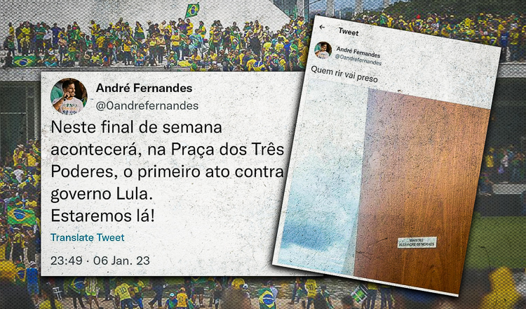 Suspeitos do 8 de janeiro #1: André Fernandes, o incitador