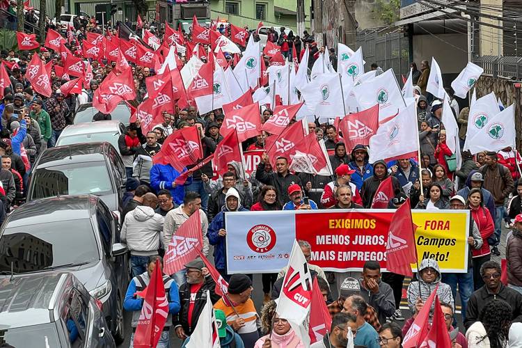 Classe trabalhadora inicia marcha nacional contra juros do BC de Bolsonaro