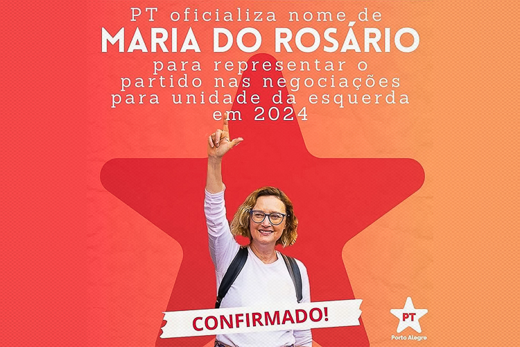 Maria do Rosário é lançada pré-candidata do PT à prefeitura de Porto Alegre