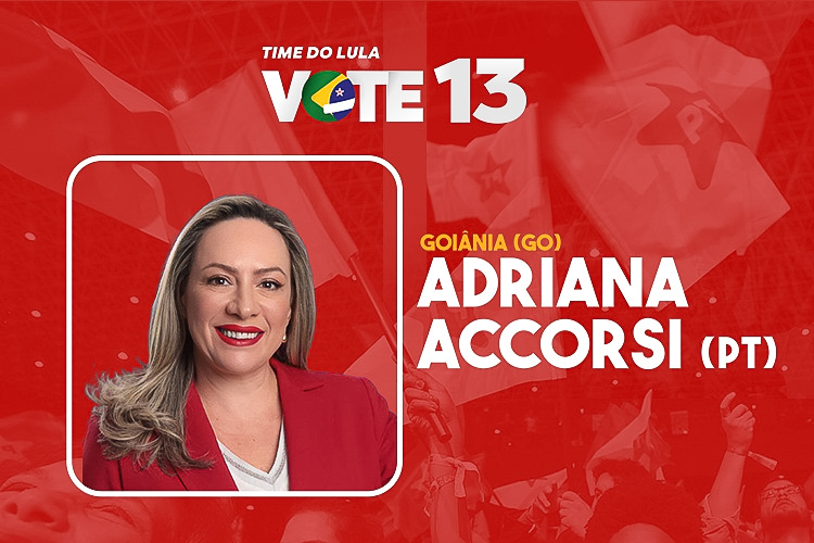 Adriana Accorsi é a candidata do PT “Pra Cuidar de Goiânia”