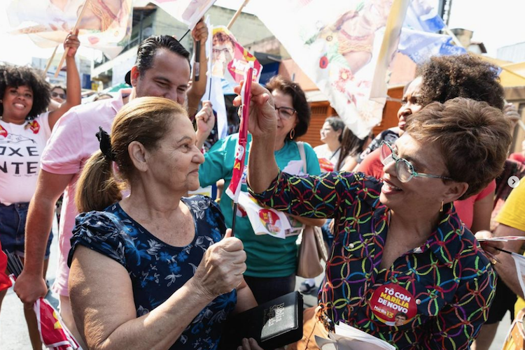 Rumo à reeleição, Marília Campos faz campanha em Contagem