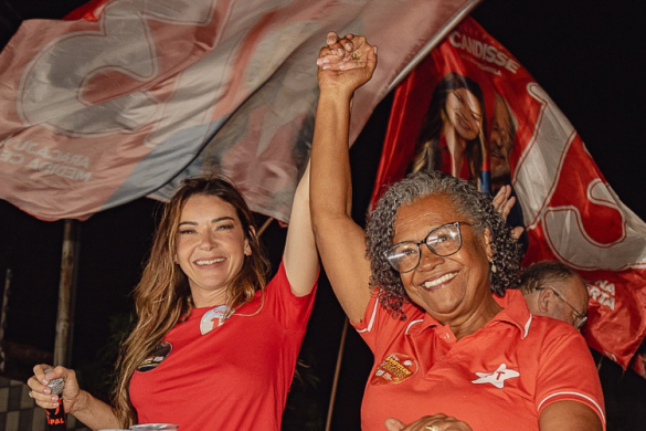 Candisse e Professora Rosângela encantam Aracaju em chapa 100% petista