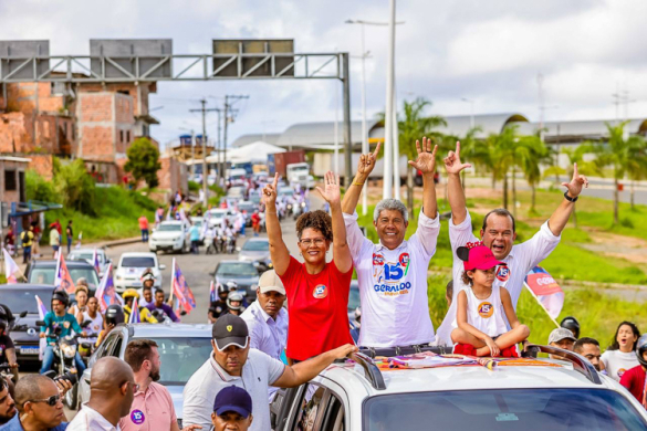 Em Salvador, realizações do governo Lula na cidade são trunfo de Geraldo e Fabya