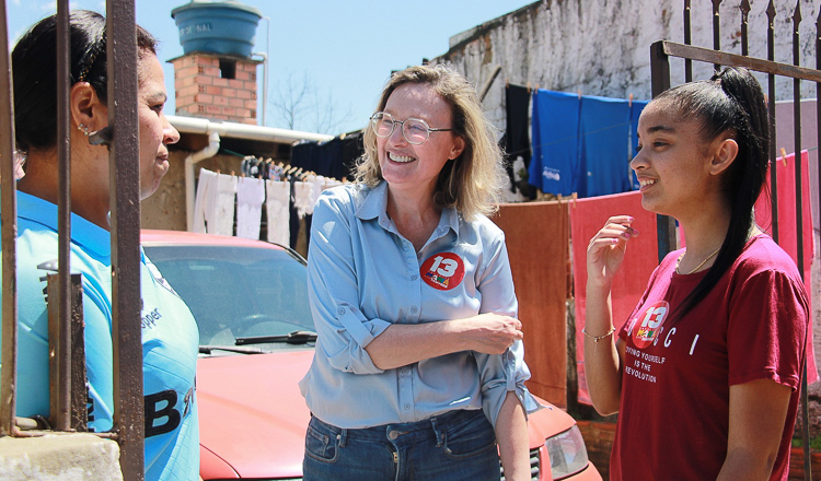 Maria do Rosário cresce 17% nas intenções de voto e se aproxima do atual prefeito