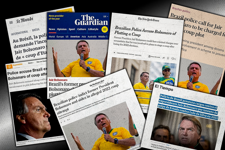 Imprensa internacional repercute índole golpista e homicida de Bolsonaro