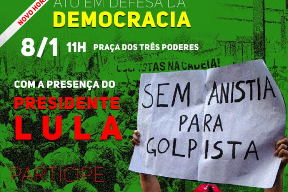 Participe do ato em defesa da democracia, junto com Lula, nos dois anos dos ataques do 8/1