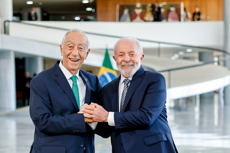 Lula e presidente de Portugal reforçam laços entre os dois países