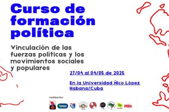 Foro de São Paulo e movimentos abrem inscrições para Curso de Formação Política