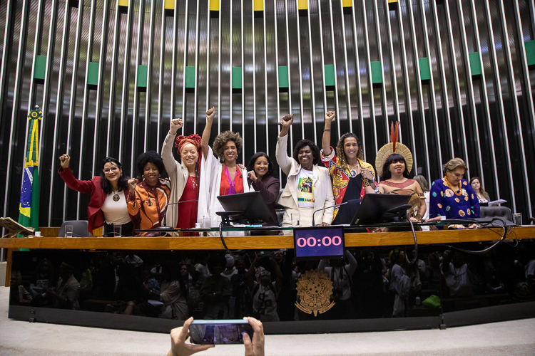 Petistas celebram em Plenário a Marcha das Mulheres Negras 2025