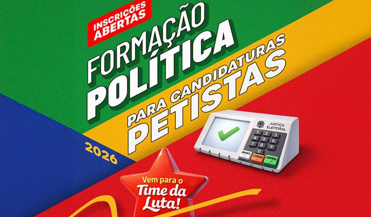 PT abre inscrições para curso de formação de candidaturas do DF