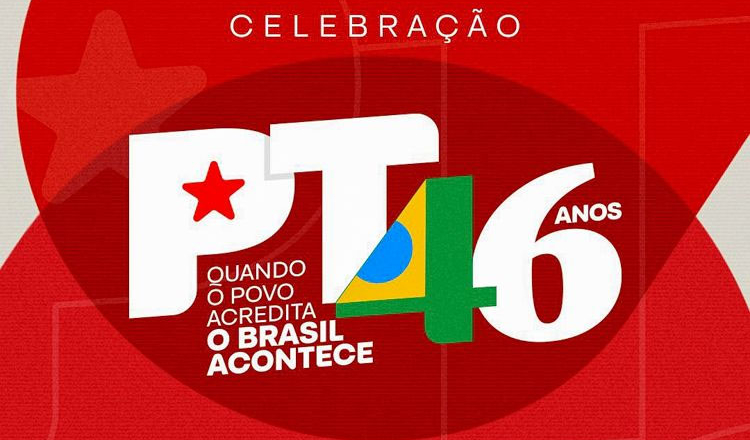 46 anos: PT fará jantar de comemoração e arrecadação em abril