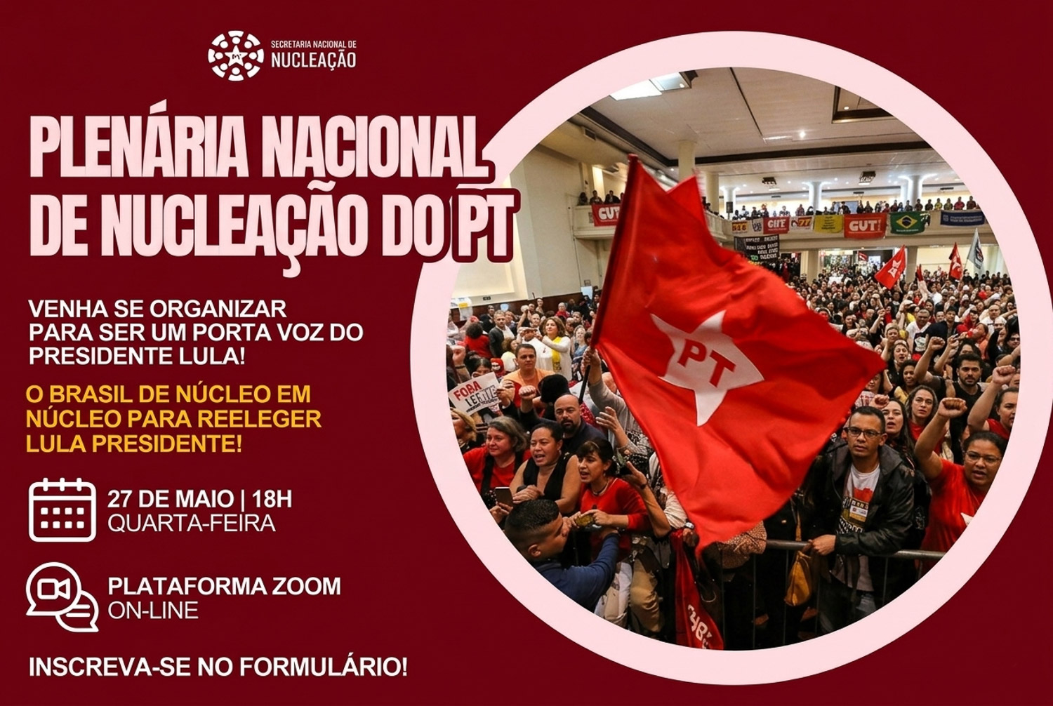 Nucleação do PT mira diálogo direto com a população nos territórios