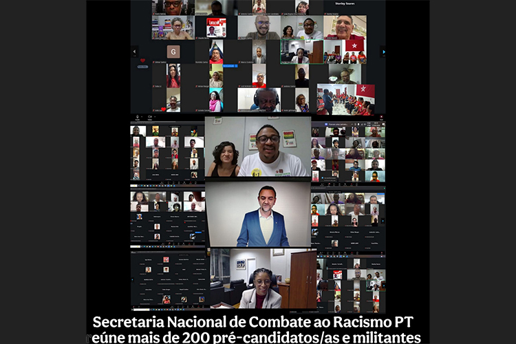 Negras/os e Antirracistas do PT realizam plenária onde circulou mais de 200 participantes durante três horas de reunião