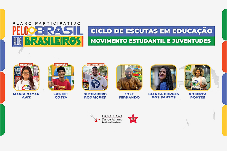 ADIADO PARA 14/07 O CICLO DE ESCUTAS EM EDUCAÇÃO – MOVIMENTO ESTUDANTIL E JUVENTUDES
