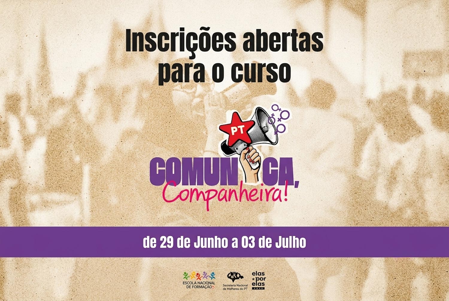 PT lança ‘Comunica, Companheira!’ para fortalecer lideranças femininas na política