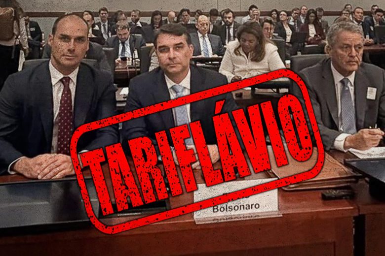 Tariflavio: familia Bolsonaro não tem coragem de pedir o fim das tarifas, apenas adiamento