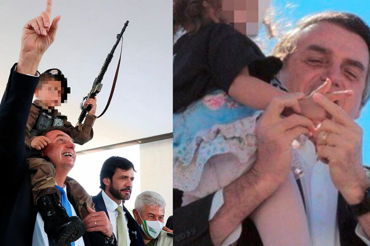 Gesto de ‘arminha’, aulas de tiro: bolsonarismo faz da infância palco do culto às armas